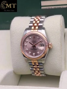 Rolex Lady-Datejust 26mm Jubilee Two-Tone Pink Diamond Ref.179171-2