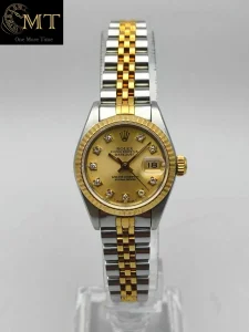 Rolex Lady-Datejust 26mm Two-Tone Gold Diamond Dial Ref.69173