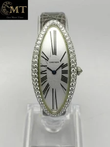 Cartier Baignoire Allongée White Gold 18k & Diamond Ref.WB510931