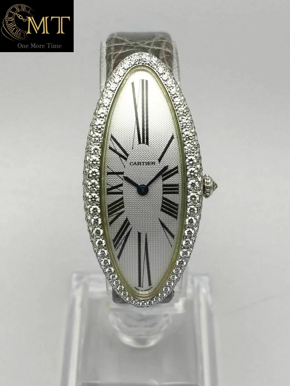 Cartier Baignoire Allongée White Gold 18k & Diamond Ref.WB510931