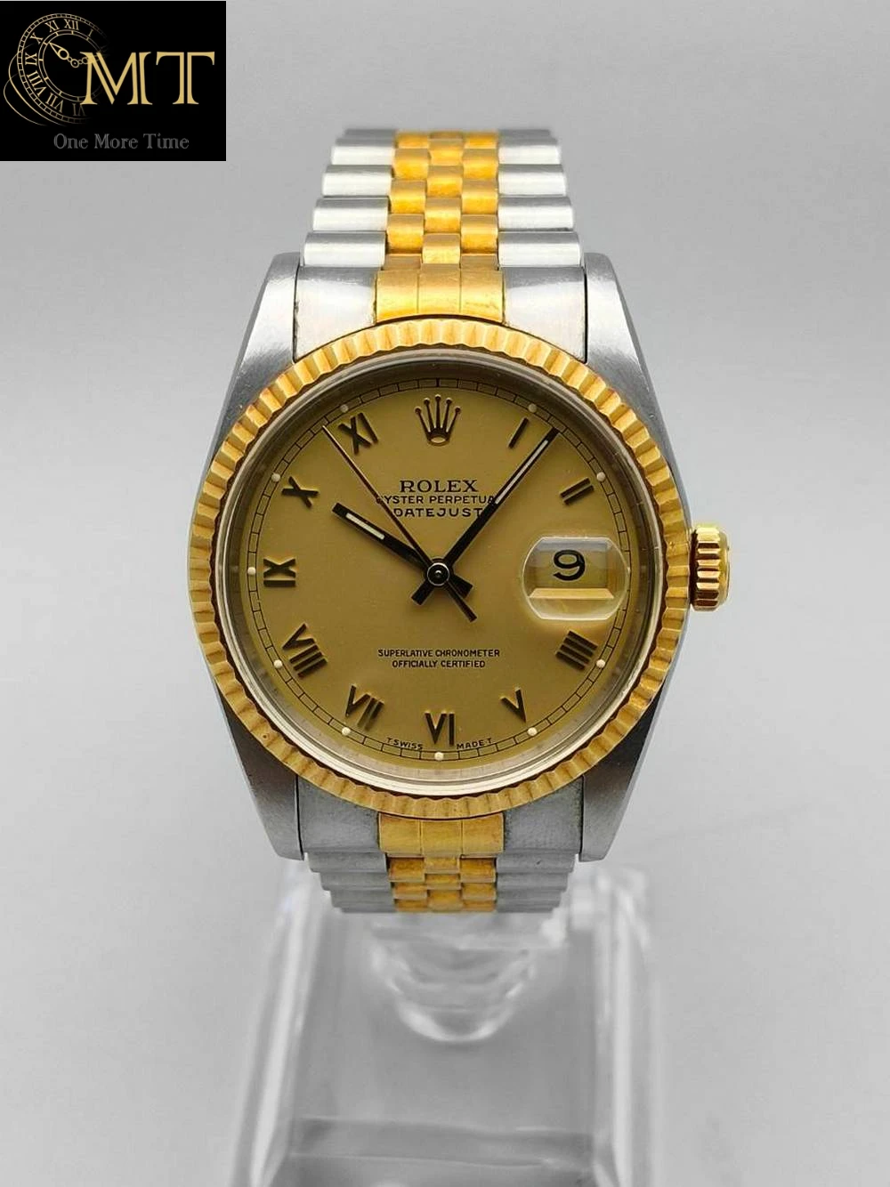 Rolex Datejust 36mm Jubilee Two-Tone Champagne Roman Mumeral Dial Ref.16233