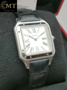Cartier Santos Dumont XL Stainless Steel Silver Dial Ref.WSSA0032-2