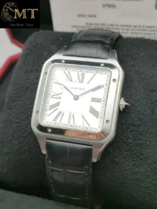 Cartier Santos Dumont XL Stainless Steel Silver Dial Ref.WSSA0032-3
