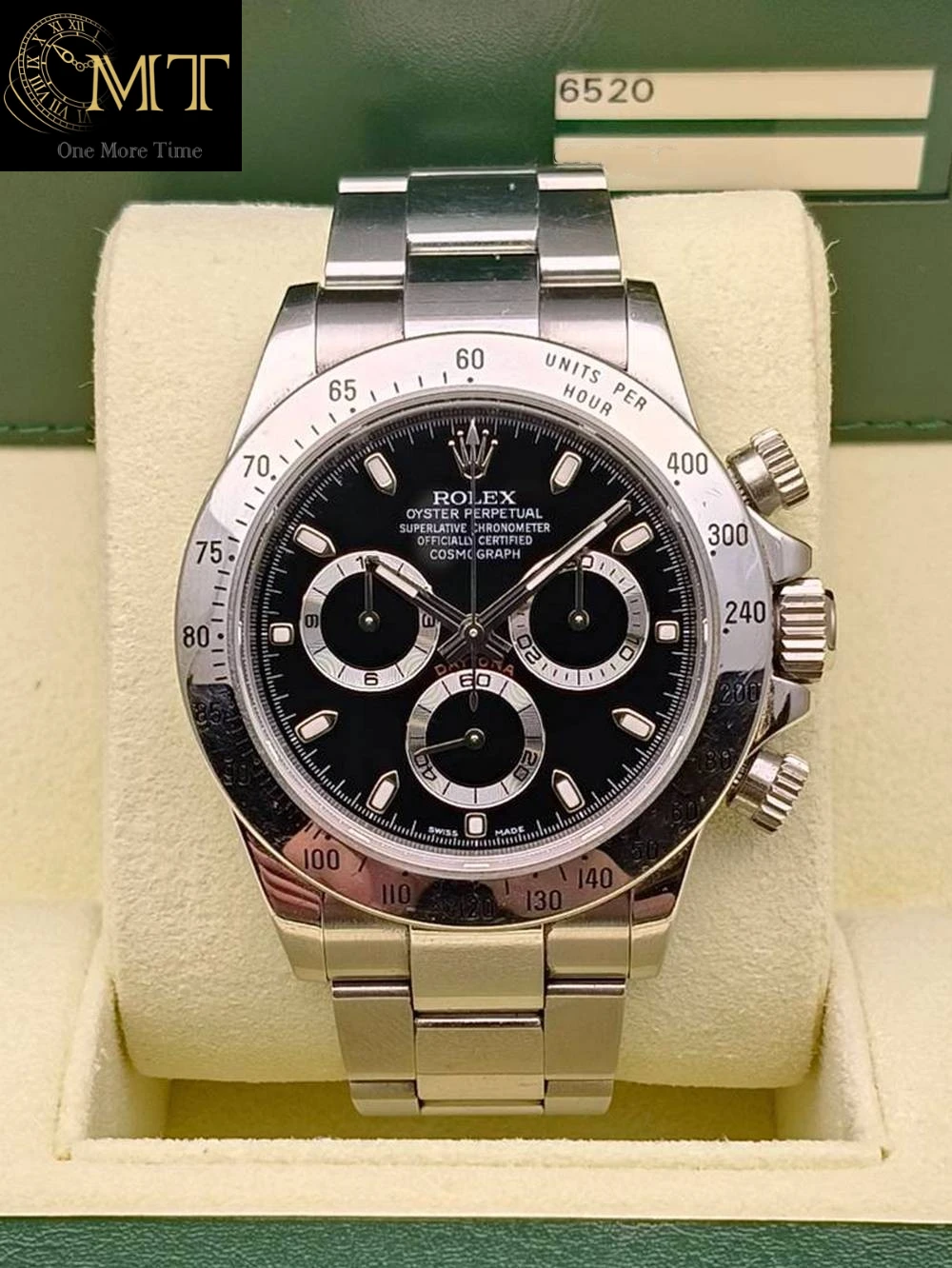 Rolex Cosmograph Daytona 40mm Steel Black Dial Ref.116520