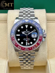 Rolex GMT-Master II 40mm Jubilee Steel Black Pepsi Dial Ref.126710BLRO