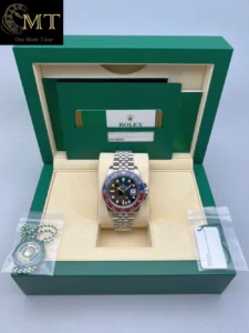 Rolex GMT-Master II 40mm Jubilee Steel Black Pepsi Dial Ref.126710BLRO-4