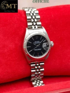 Rolex Lady-Datejust 26mm Steel Black Dial Fluted Bezel Ref.79174-3