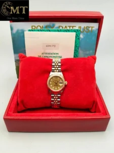 Rolex Lady-Datejust 26mm Yellow & Steel Champagne Diamond Dial Ref.69173-4