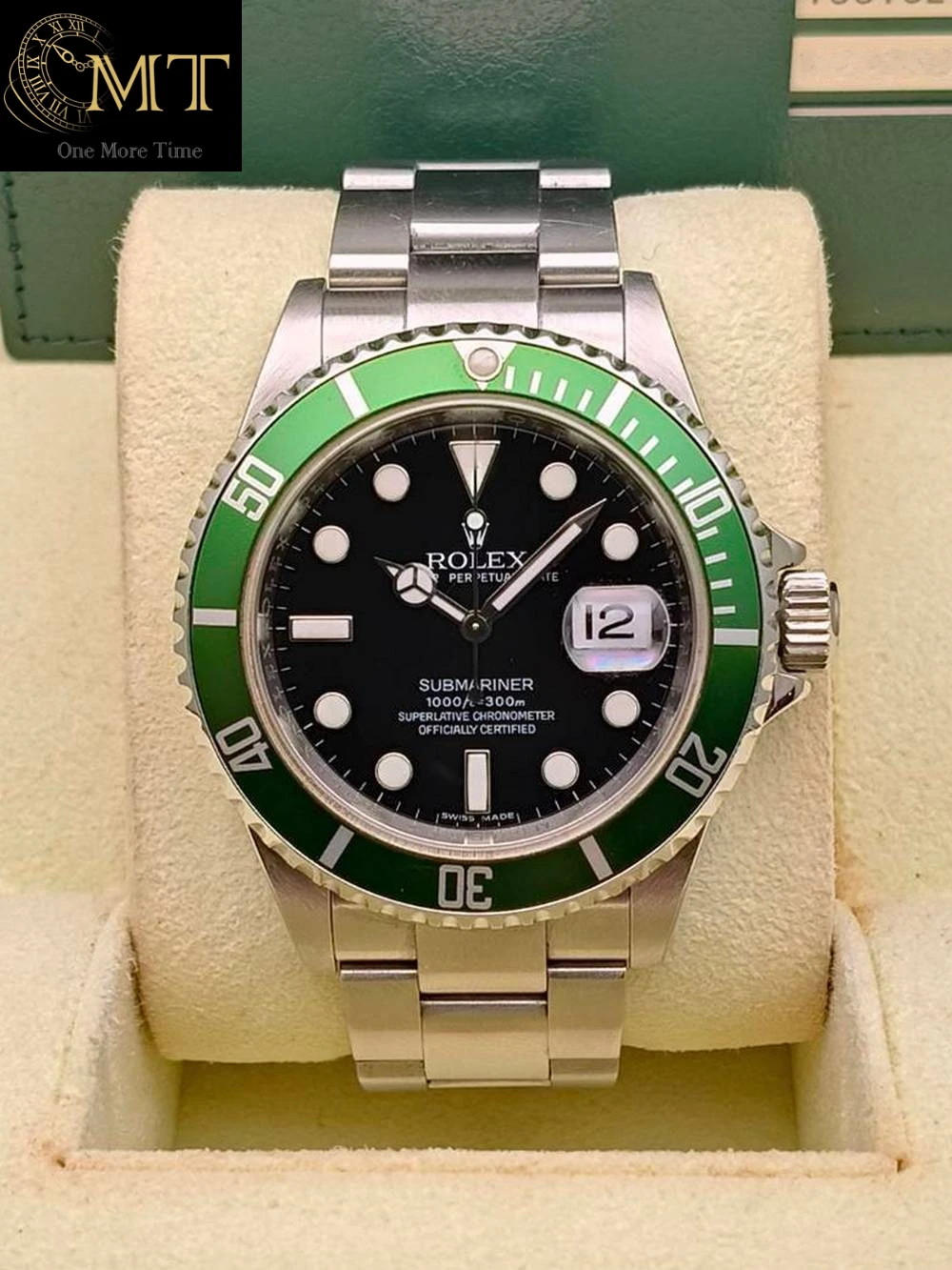 Rolex Submariner Date 40mm Oystersteel Black Dial Kermit Ref.16610LV