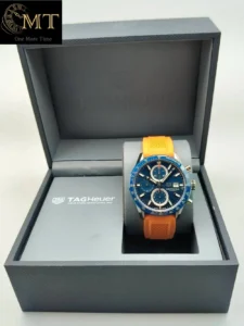 TAG Heuer Carrera 41mm Blue Dial Blue Ceramic Bezel Ref.CBM2112.FC6455-2