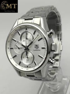 TAG Heuer Carrera 41mm Silver Dial Calibre 1887 Auto Chronograph Steel Ref.CAR2111.BA0724-2
