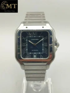 Cartier Santos de Cartier Large 39.8mm Steel Blue Dial Ref.WSSA0030