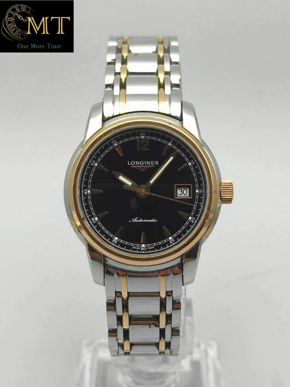 Longines Saint-Imier 41mm Two-Tone Steel Gold Black Dial Bracelet Ref.L2.766.5.59.7
