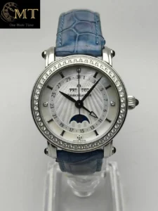 Maurice Lacroix Masterpiece Phases de Lune 35mm Steel Diamond Bezel MOP Dial Ref.MP6347