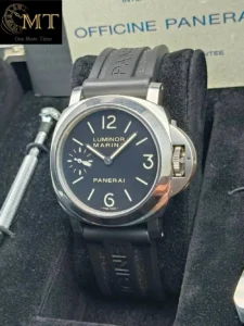 Panerai Luminor Marina 44mm Steel Black Dial Black Rubber Ref.PAM00111-2