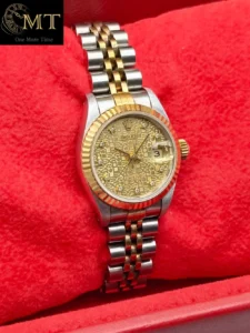Rolex Lady-Datejust 26mm Steel & YG Champagne Computer Dial Jubilee Ref.69173-2