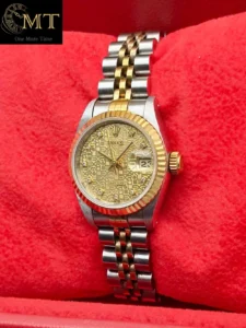 Rolex Lady-Datejust 26mm Steel & YG Champagne Computer Dial Jubilee Ref.69173-3