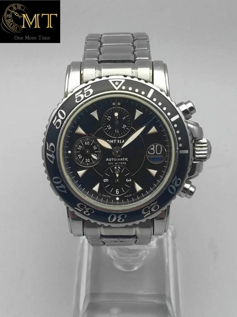 Montblanc Sport Chronograph 42mm Steel Black Dial Ref.7034