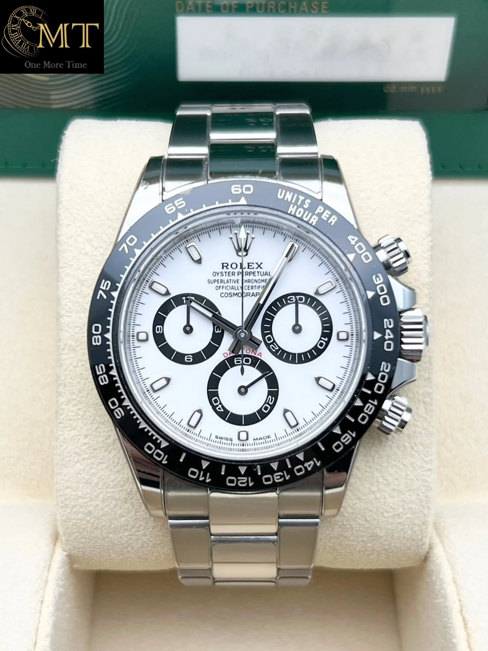 Rolex Cosmograph Daytona 40mm Steel White Panda Dial Ceramic Bezel Ref.116500LN
