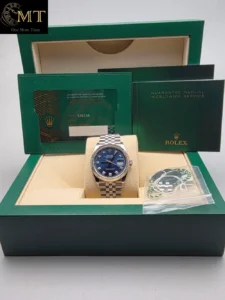 Rolex Datejust 36mm Steel Blue Diamond Dial Ref.126234-2