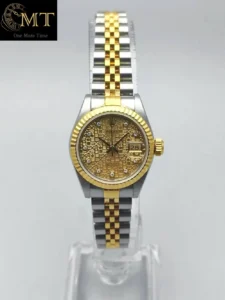 Rolex Lady-Datejust 26mm Steel-YG Champagne Computer Diamond Dial Ref.69173