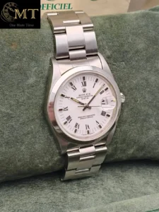 Rolex Oyster Perpetual Date 34mm Steel White Roman Dial Ref.15200-3