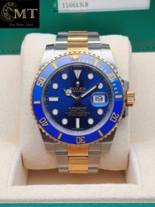 Rolex Submariner Date 40mm Steel-YG Blue Ceramic Bezel Ref.116613LB