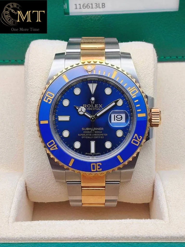 Rolex Submariner Date 40mm Steel-YG Blue Ceramic Bezel Ref.116613LB