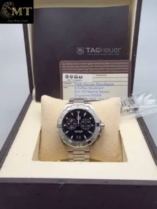 TAG Heuer Aquaracer 300M Alarm Steel Black Dial Ref.WAY111Z.BA0910-2