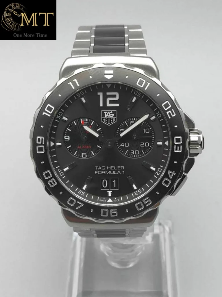TAG Heuer Formula 1 Grande Date Alarm Steel Black Dial Ref.WAU111C.BA0869
