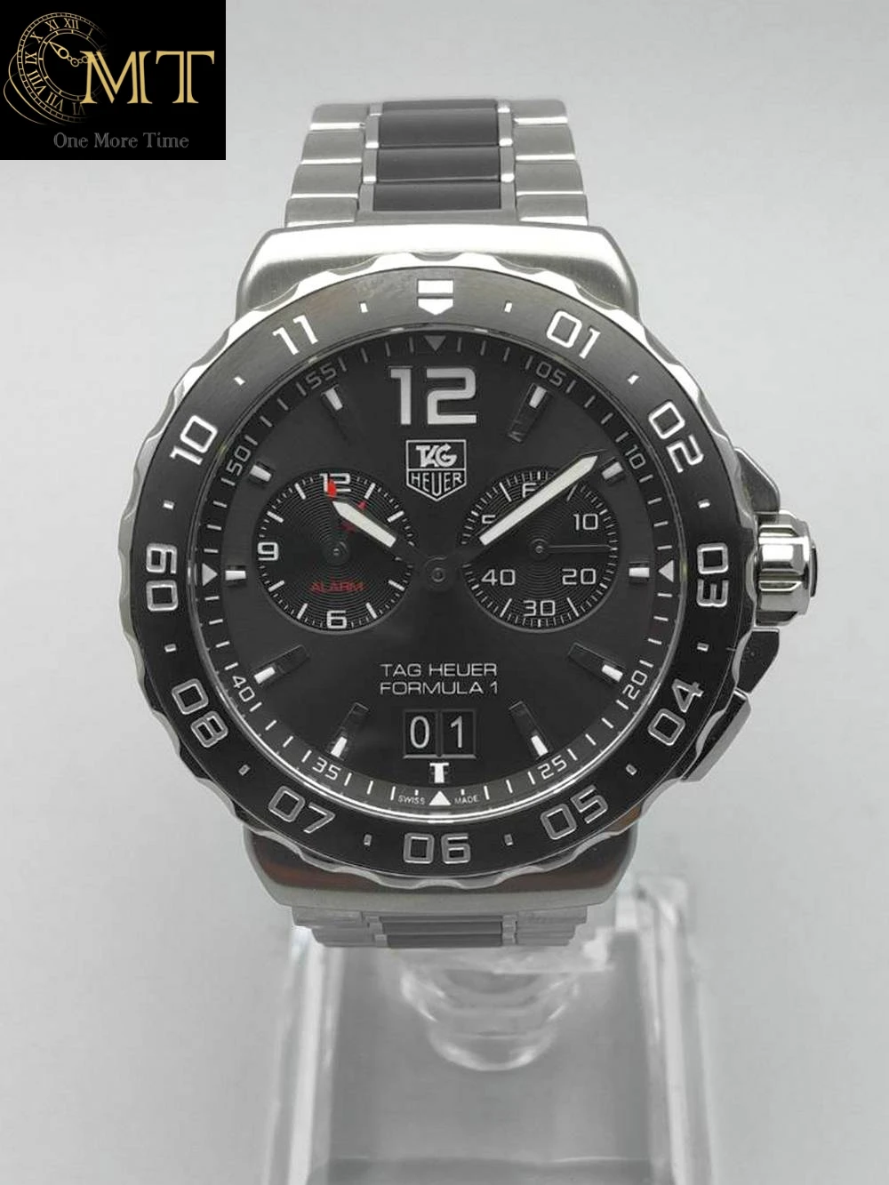 TAG Heuer Formula 1 Grande Date Alarm Steel Black Dial Ref.WAU111C.BA0869
