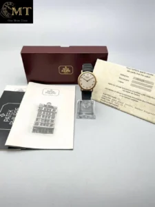 Patek Philippe Calatrava 32mm Yellow Gold Ivory Breguet Dial Hobnail Bezel Ref.3520D-4