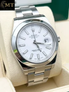 Rolex Datejust II 41mm Steel White Dial Smooth Bezel Ref.116300-3