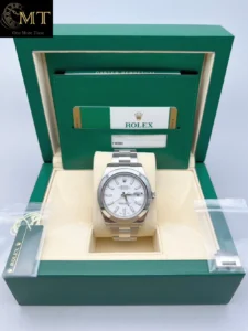 Rolex Datejust II 41mm Steel White Dial Smooth Bezel Ref.116300-4