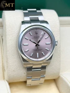 Rolex Oyster Perpetual 34mm Steel Pink Dial Ref.124200-2