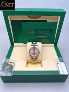 Rolex Oyster Perpetual 34mm Steel Pink Dial Ref.124200-4