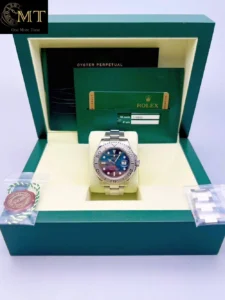 Rolex Yacht-Master 40mm Rolesium Blue Dial Platinum Bezel Ref.116622-4