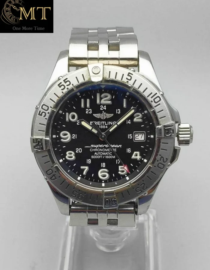 Breitling Superocean Steelfish 42mm Black Dial Steel Bracelet Auto Ref.A17360