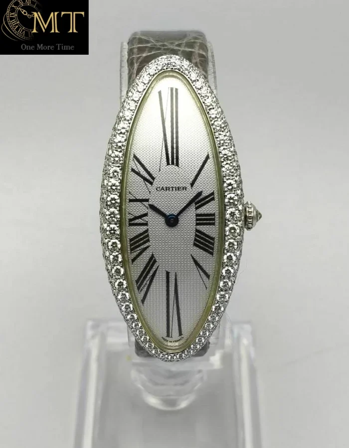 Cartier Baignoire Allongée White Gold 18k & Diamond Ref.WB510931