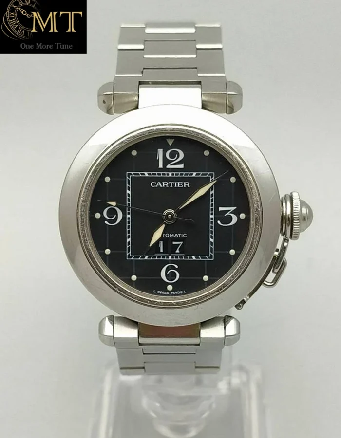 Cartier Pasha C Big Date Automatic Black Dial Ref.W31053M7