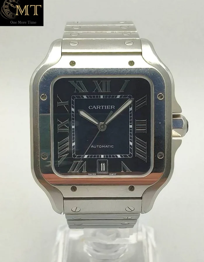 Cartier Santos De Cartier Larged Size Blue Dial Ref.WSSA0030