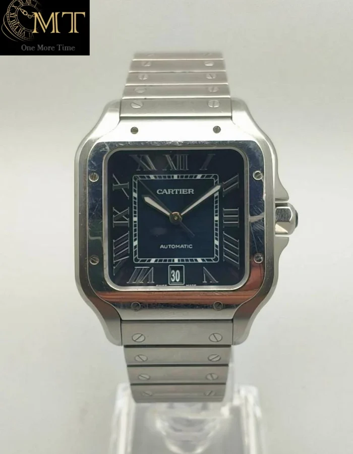Cartier Santos de Cartier Large 39.8mm Steel Blue Dial Ref.WSSA0030