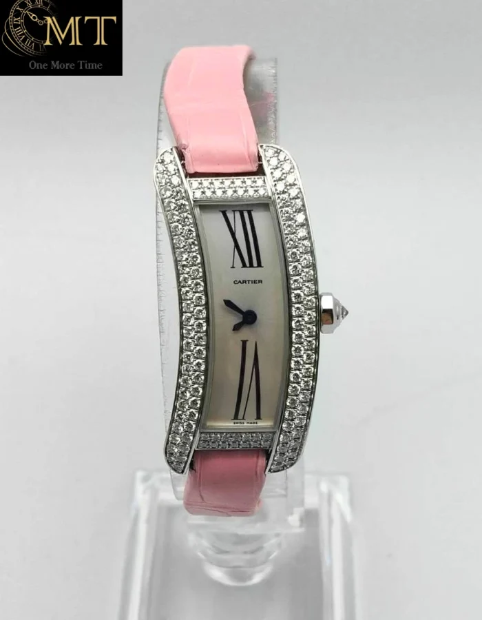 Cartier Tank S White Gold 18k Diamond  Silver Dial Ref.WJ300950