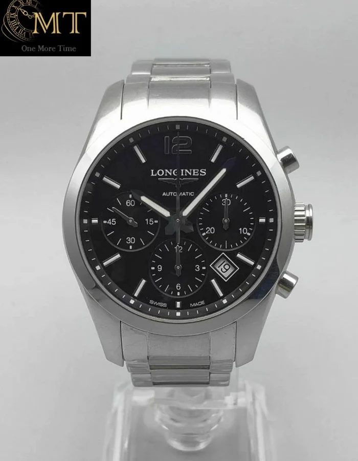 Longines Conquest Classic Chronograph 41mm Black Dial Steel Ref.L2.786.4.56.6