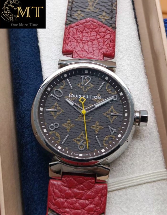 Louis Vuitton Tambour Monogram 28 Ref.QBBB97