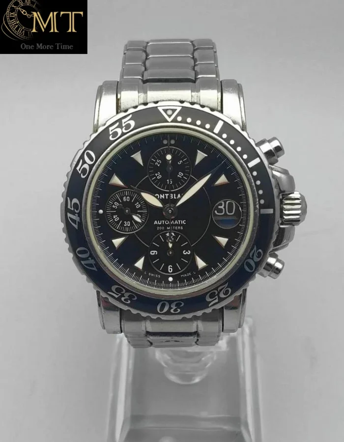 Montblanc Sport Chronograph 42mm Steel Black Dial Ref.7034