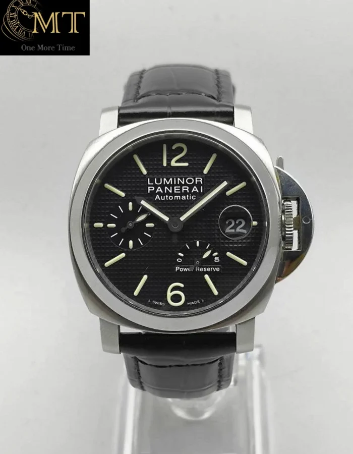 Panerai Luminor Power Reserve Clous de Paris 40mm Steel Black Dial Ref.PAM00241