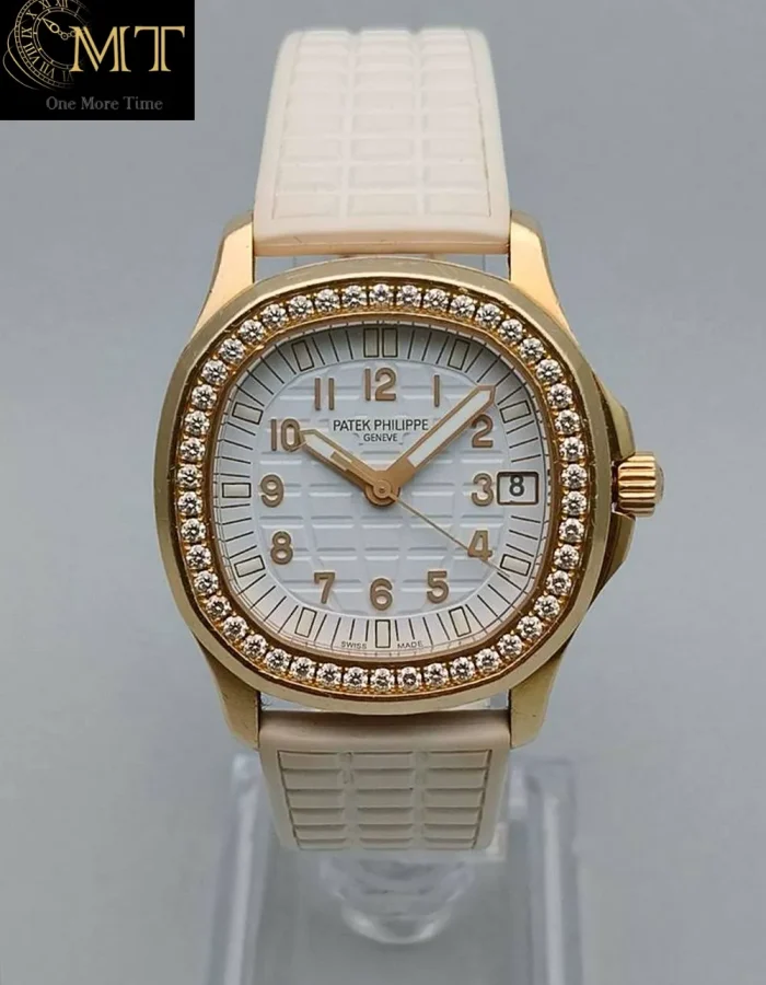 Patek Philippe Ladies’ Aquanaut Rose Gold Diamond-Set Bezel Ref.5068R-001