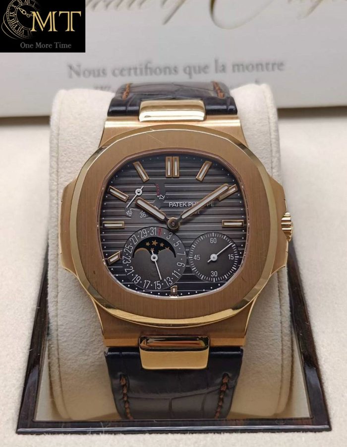 Patek Philippe Nautilus Moon Phase Rose Gold Ref.5712R-001
