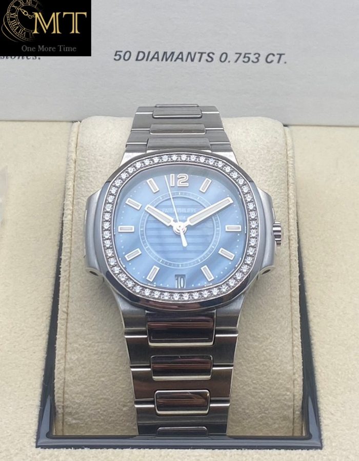 Patek Philippe Nautilus Stainless Steel & Diamond Blue MOP Ref.7008/1A-001